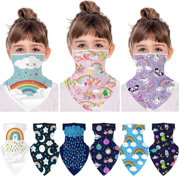 Kids Neck Gaiters Balaclava Bandanas Face Covering for Children Summer Neck Gaiter Color 5
